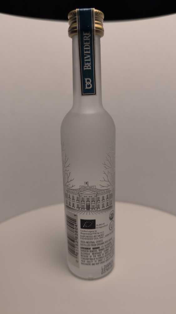 Belvedere Vodka Organic  - Polmos Zyrardów (50 mL) alcohol collectible [Barcode 081753838041] - Main Image 3