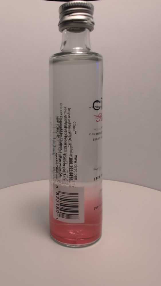 Ciroc Red Berry - Ciroc Distilling Company (50 mL) alcohol collectible [Barcode 082000002581] - Main Image 2
