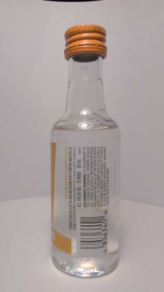 New Amsterdam Mango Flavored Vodka - New Amsterdam Spirits Company (50 mL) alcohol collectible [Barcode 085000006344] - Main Image 4