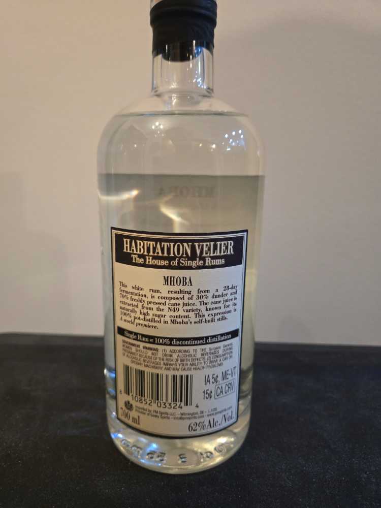 Habitation Velier MHOBA South Africa Single Rum - Mhoba (700 mL) alcohol collectible [Barcode 810852033244] - Main Image 2