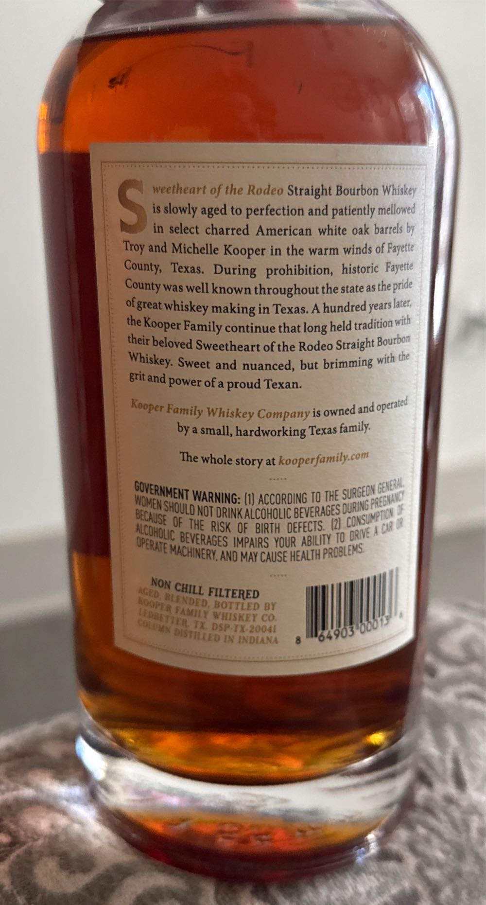 Sweetheart Of The Rodeo 90 Proof  (750 mL) alcohol collectible - Main Image 2