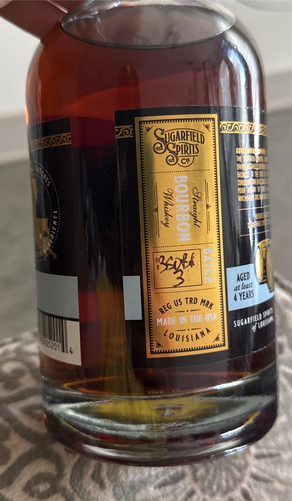 Sugarfield Straight Bourbon Whiskey 108.4 Proof  (750 mL) alcohol collectible - Main Image 2