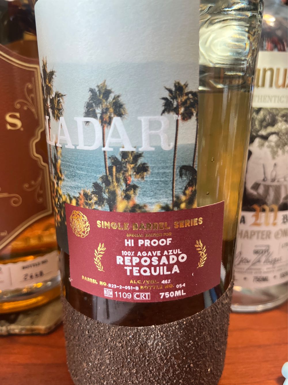 Paladar Single Barrel Series High Proof Reposado Tequila - NOM 1109 (750 mL) alcohol collectible [Barcode 850055718180] - Main Image 3