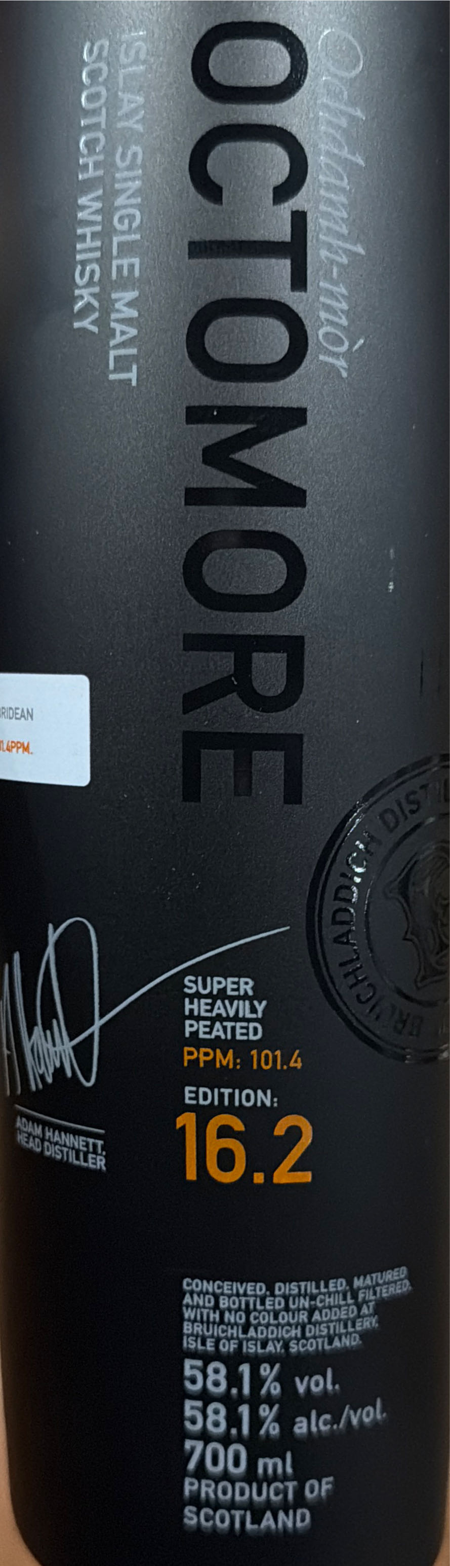 Octomore 16.2  alcohol collectible [Barcode 087236701451] - Main Image 2
