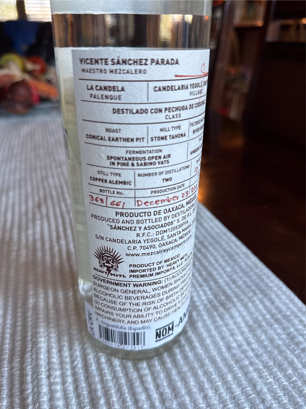 Rey Campero Pechuga De Codorniz - Rey Campero (750 mL) alcohol collectible - Main Image 2