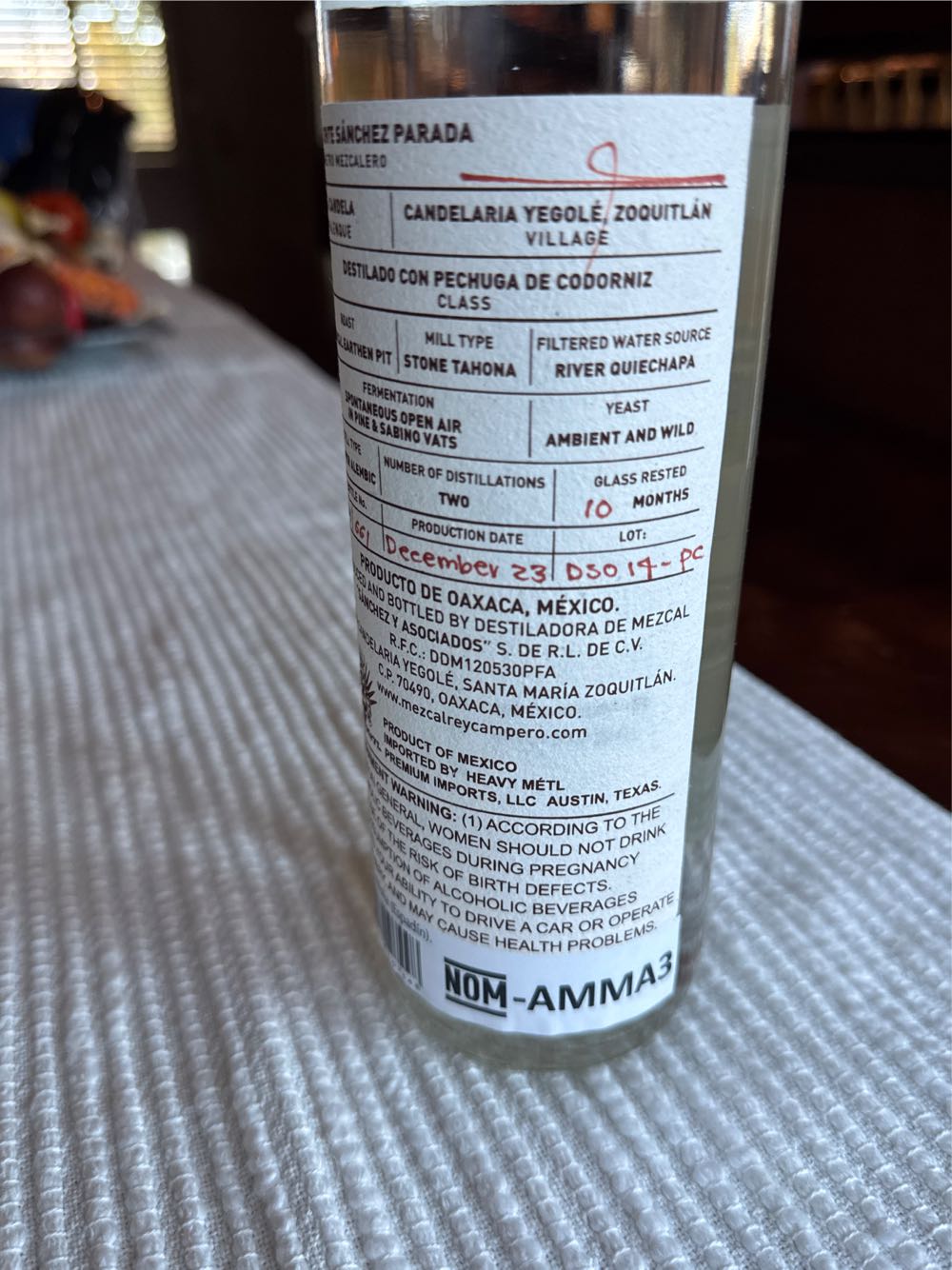 Rey Campero Pechuga De Codorniz - Rey Campero (750 mL) alcohol collectible - Main Image 3