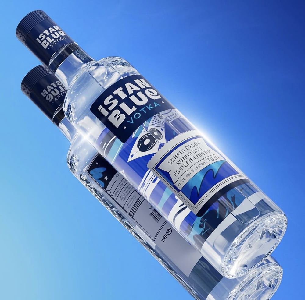 Istanblue Vodka - Mey Alkolly Ickiler (1000 mL) alcohol collectible [Barcode 8697530211307] - Main Image 2