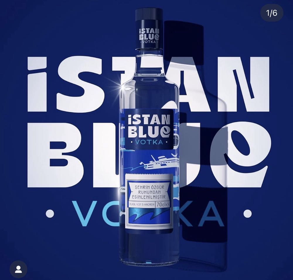 Istanblue Vodka - Mey Alkolly Ickiler (1000 mL) alcohol collectible [Barcode 8697530211307] - Main Image 3