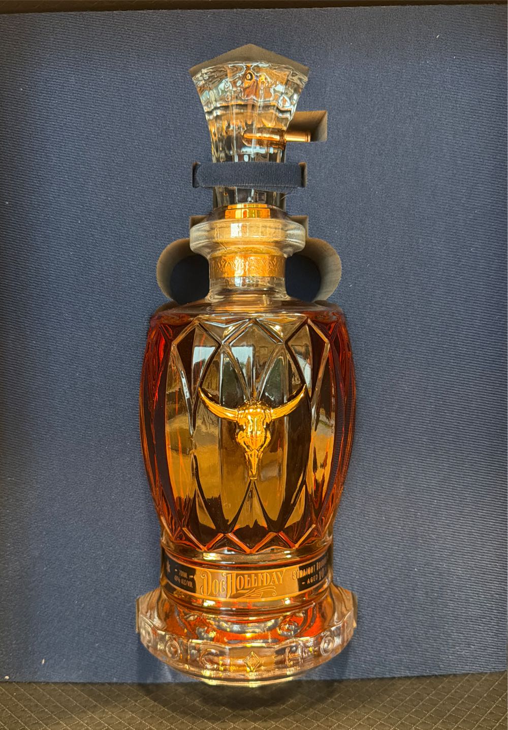 Doc Holliday 10 Year Old Bourbon Whiskey Special Edition Collector’s Case Revolver Set - World Whiskey Society (700 mL) alcohol collectible [Barcode 736649254404] - Main Image 2