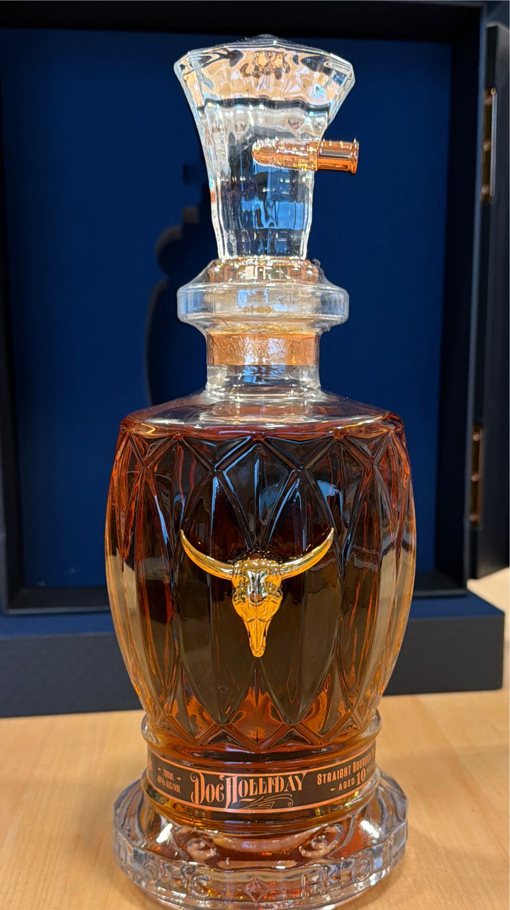 Doc Holliday 10 Year Old Bourbon Whiskey Special Edition Collector’s Case Revolver Set - World Whiskey Society (700 mL) alcohol collectible [Barcode 736649254404] - Main Image 5