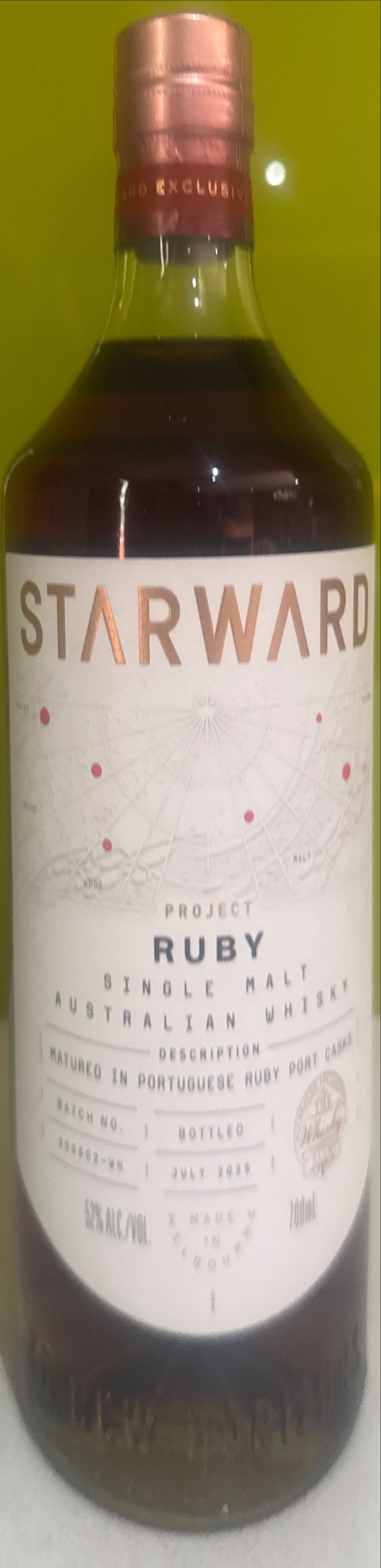 Project Ruby - Starward (700 mL) alcohol collectible - Main Image 3