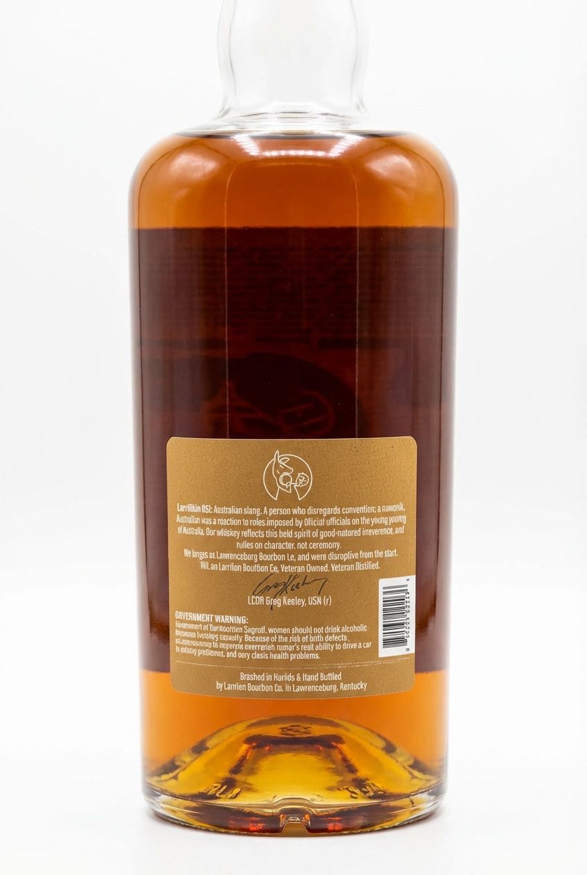 Larrikin Single Barrel High Wheat Rye Whiskey - Larrikin Bourbon Co., Lawrenceburg, Kentucky (750 ml) alcohol collectible - Main Image 2