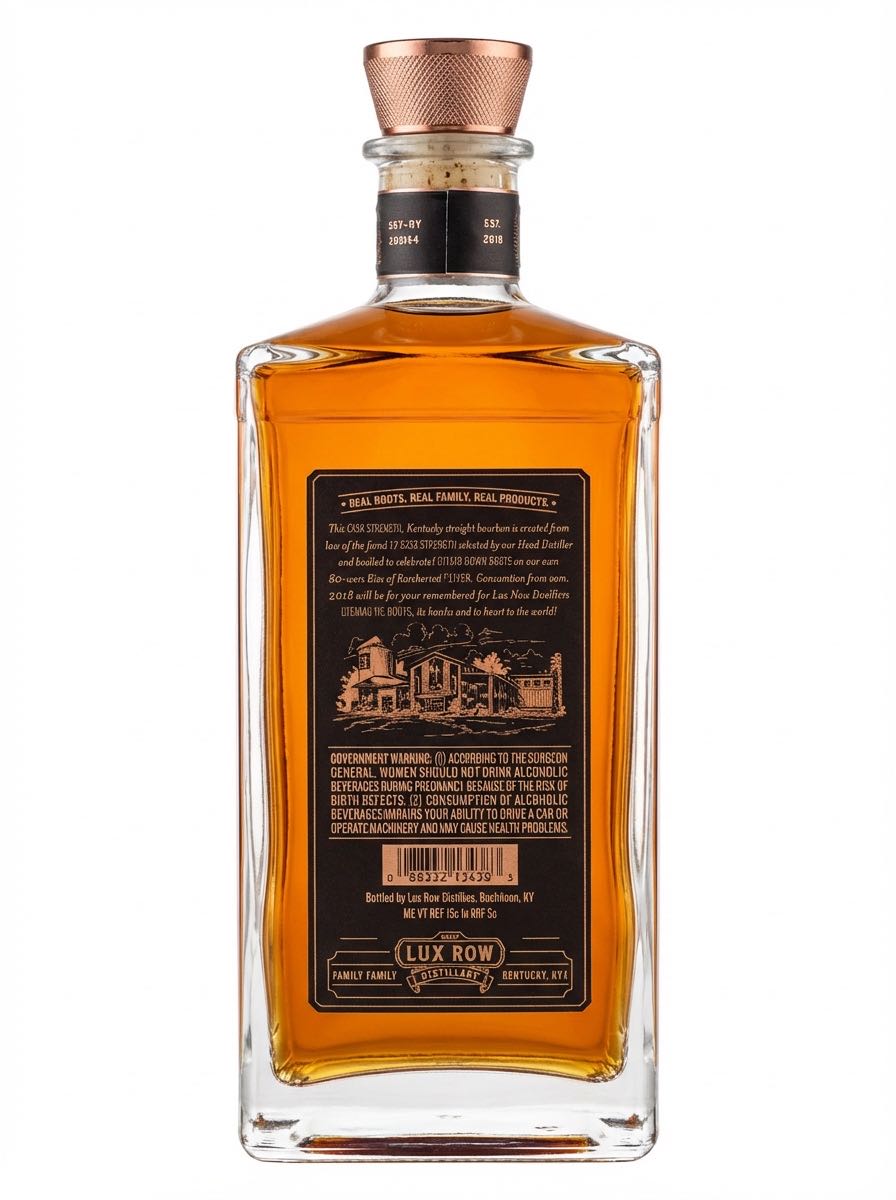 Lux Row Distillers 12 Year 118.4 Proof Double Barrel Cask Strength Limited Edition Whiskey - Lux Row Distillers (750 mL) alcohol collectible [Barcode 68322114339] - Main Image 2