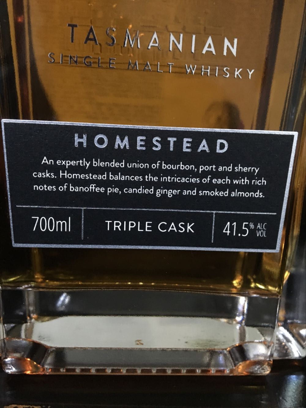 Lawrenny Homestead Tasmanian Whisky  (700 mL) alcohol collectible - Main Image 3
