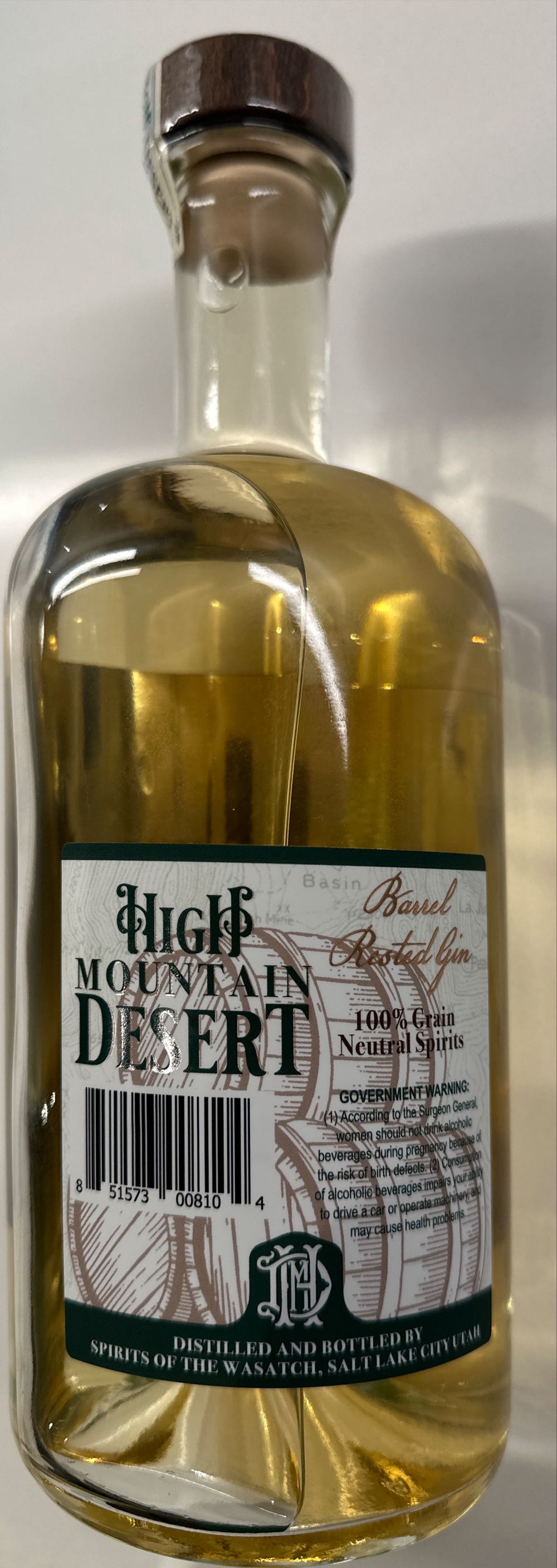 High Mountain Desert Gin - Spirits of the Wasatch (750 mL) alcohol collectible - Main Image 2