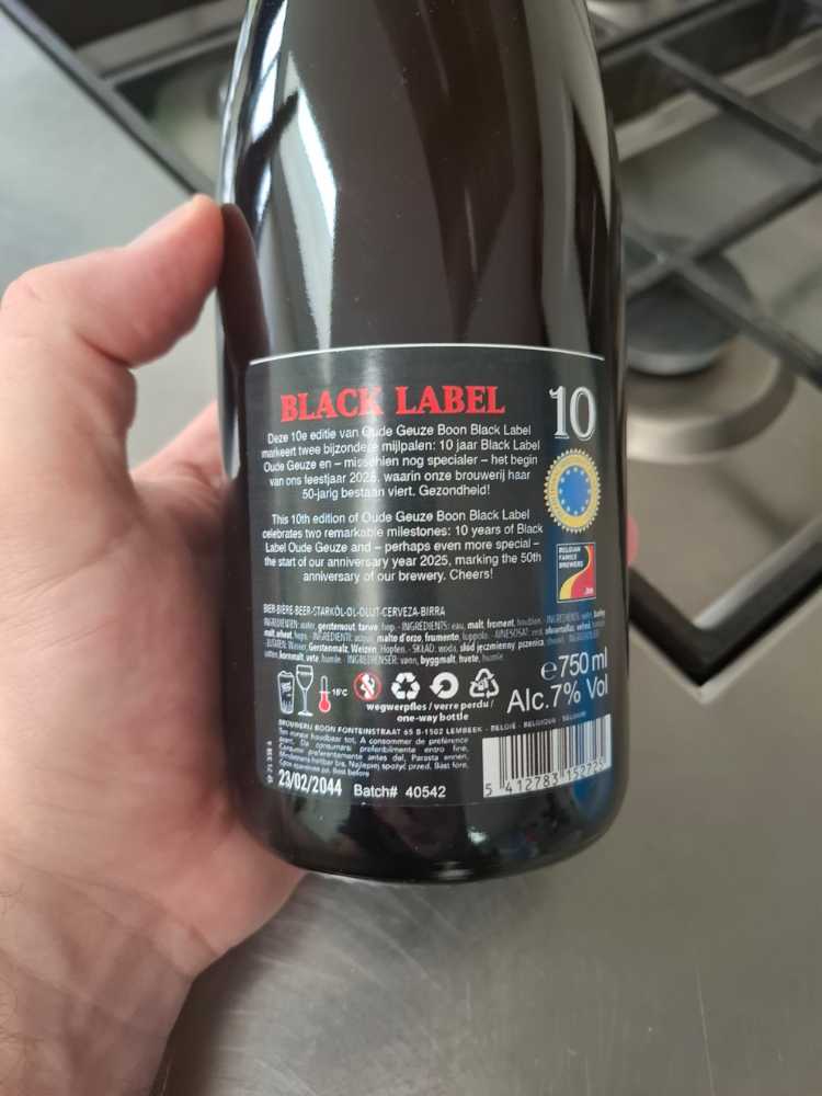 2044 Boon Black Label 10 - Boon Brouwerij (750 mL) alcohol collectible [Barcode 5412783152725] - Main Image 2