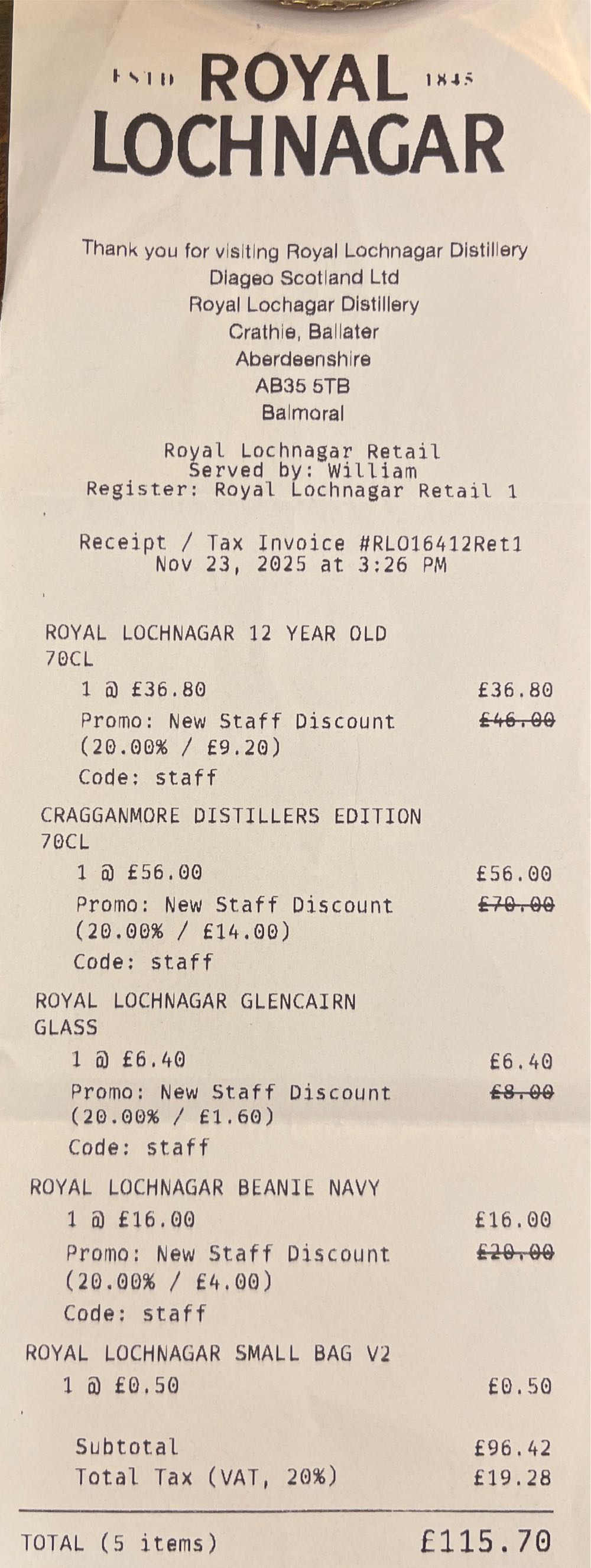CRAGGANMORE Distillery Exclusive Nottingham Single Malt Scotch Whisky - The Cragganmore Distillery (700 mL) alcohol collectible [Barcode 5000281058559] - Main Image 4