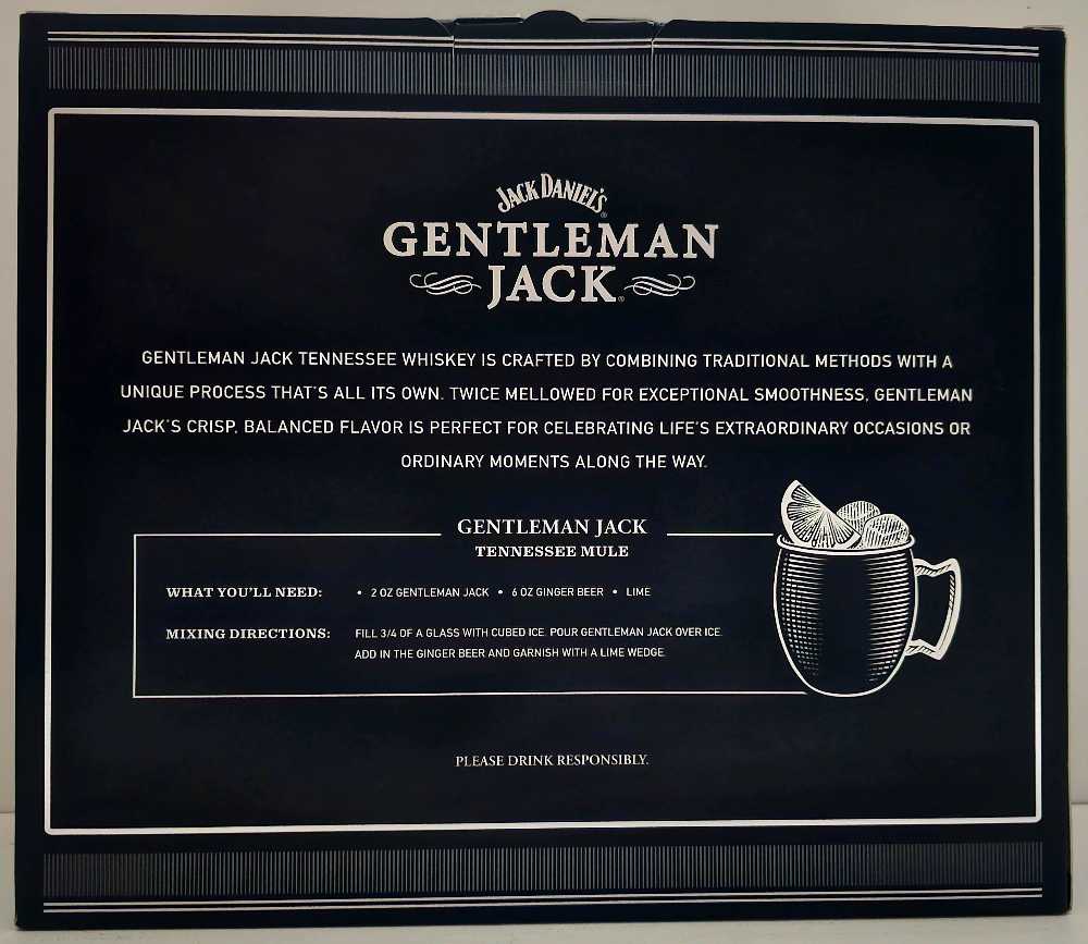 Gentleman Jack w/ Mule Mug Gift Set - Jack Daniel Distillery (750 mL) alcohol collectible [Barcode 082184208526] - Main Image 2