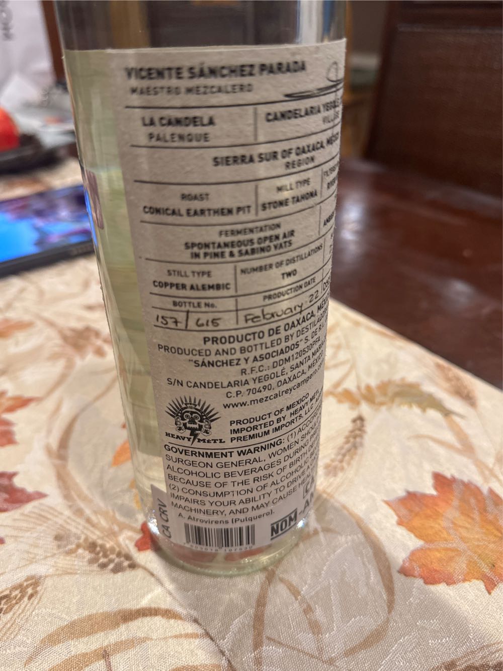 Ray Compero Pulquero - Rey Campero (750 mL) alcohol collectible - Main Image 2