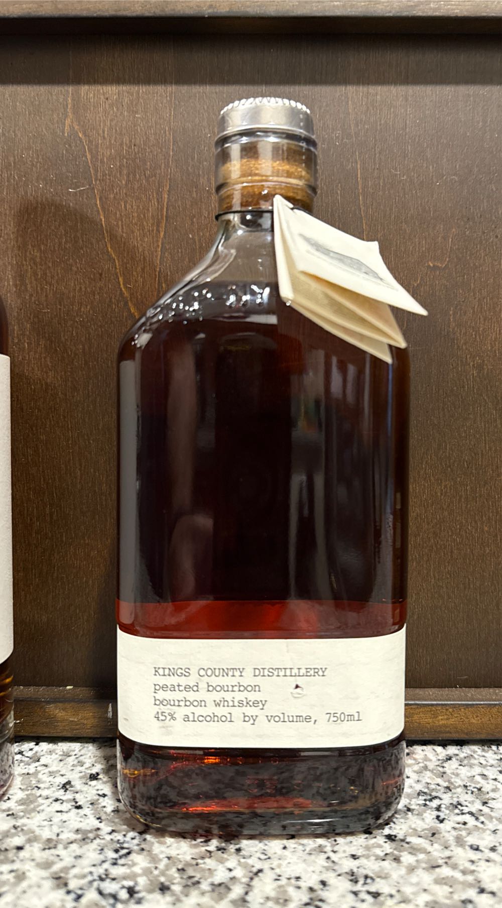 Kings County Distillery Peated 750ml Bourbon Whiskey 03 Year Old 90 Proof - Kings County Distillery (750 mL) alcohol collectible [Barcode 853396007197] - Main Image 2