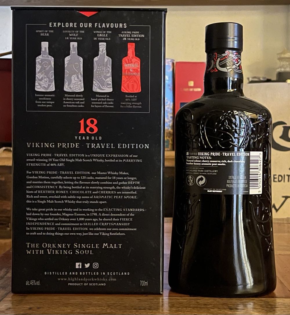 HIGHLAND PARK 18y Viking Pride Travel Edition - Highland Park Distillery (700 mL) alcohol collectible [Barcode 5010314306427] - Main Image 2