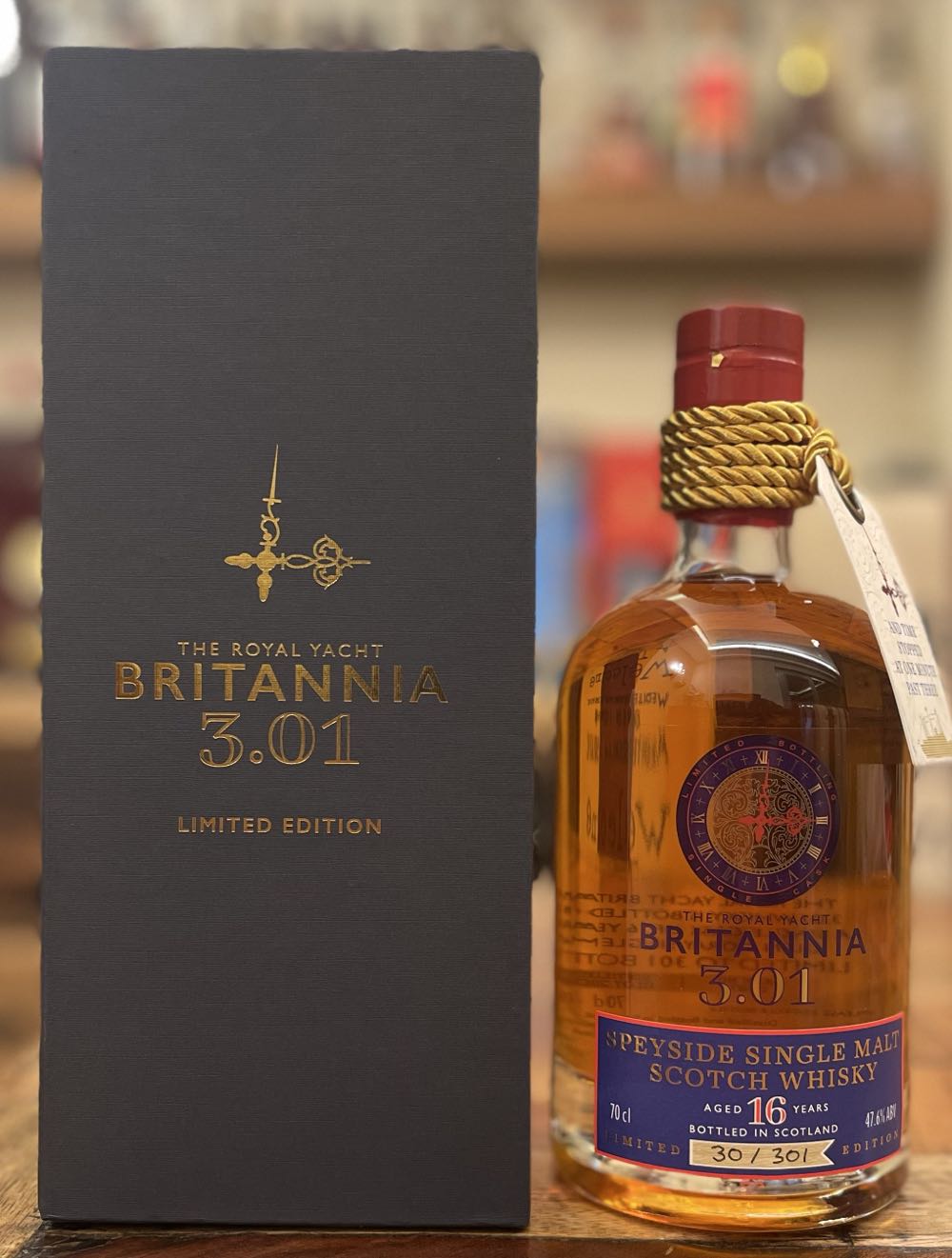 BRITANNIA 3.01 16y Speyside Single Malt Scotch Whisky Limited Edition - The Glen Moray Distillery (700 mL) alcohol collectible - Main Image 2