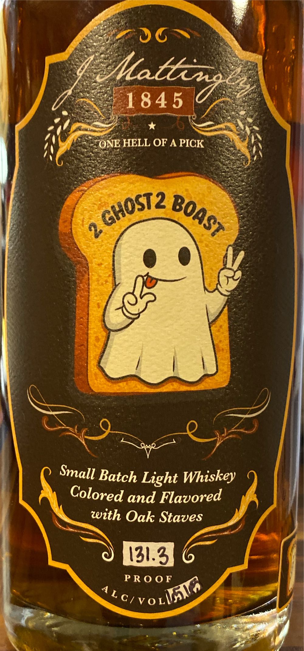 J. Mattingly 2 Ghost 2 Boast - J Mattingly (750 mL) alcohol collectible [Barcode 857944007097] - Main Image 2