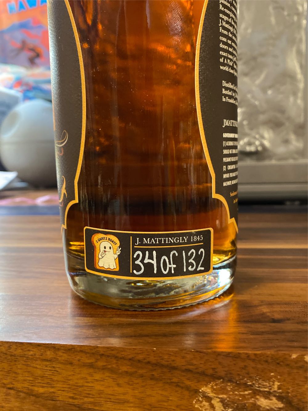 J. Mattingly 2 Ghost 2 Boast - J Mattingly (750 mL) alcohol collectible [Barcode 857944007097] - Main Image 4