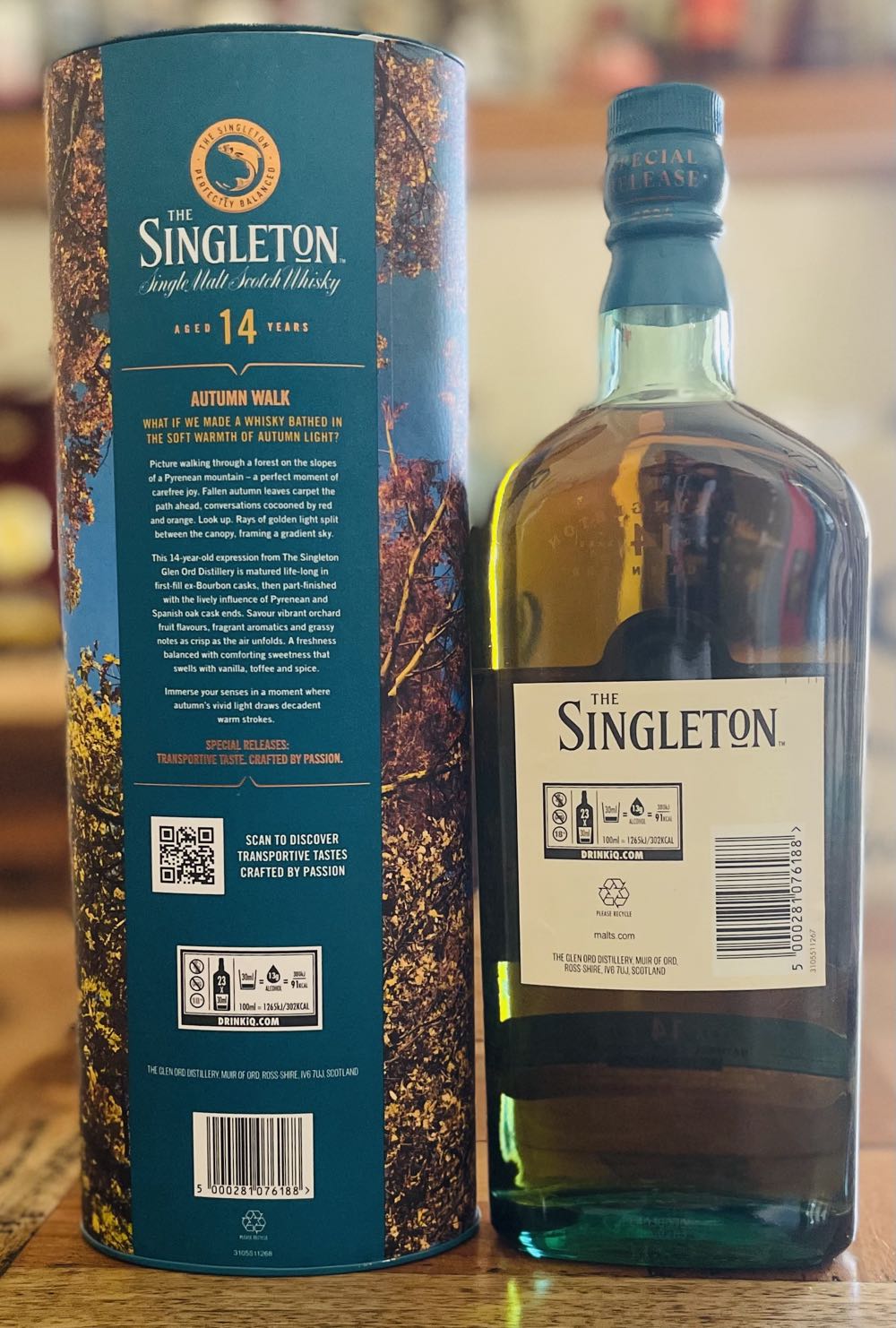 SINGLETON 14y Autumn Walk Special Release 2024 Single Malt Scotch Whisky - The Glen Ord Distillery (700 mL) alcohol collectible [Barcode 5000281076188] - Main Image 2