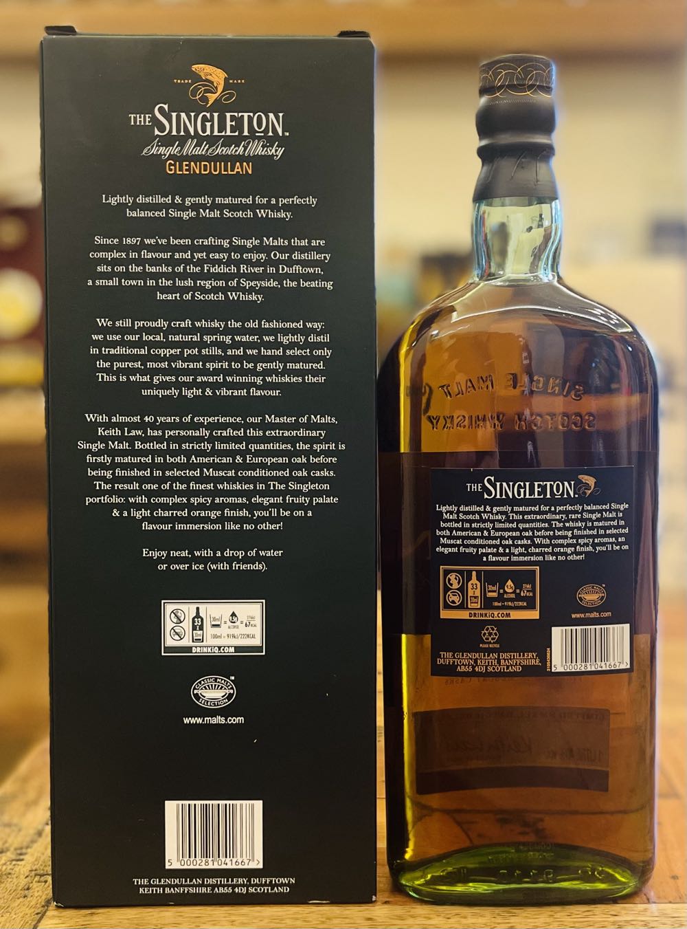 SINGLETON Glendullan Master’s Art Single Malt Scotch Whisky - The Glendullan Distillery (1000 mL) alcohol collectible [Barcode 5000281041667] - Main Image 2