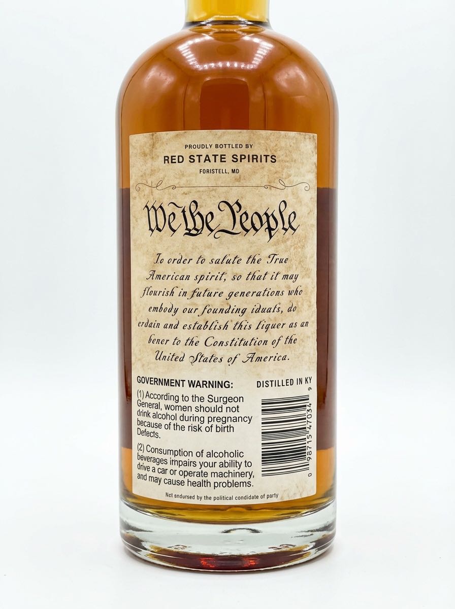True American - Red State Spirits (750 ml) alcohol collectible [Barcode 810151470340] - Main Image 2
