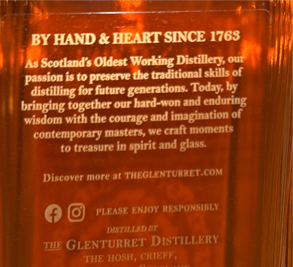 The Glenturret Triple Wood 2025 Release - Glenturret Distillery (700 mL) alcohol collectible [Barcode 5060768212102] - Main Image 3