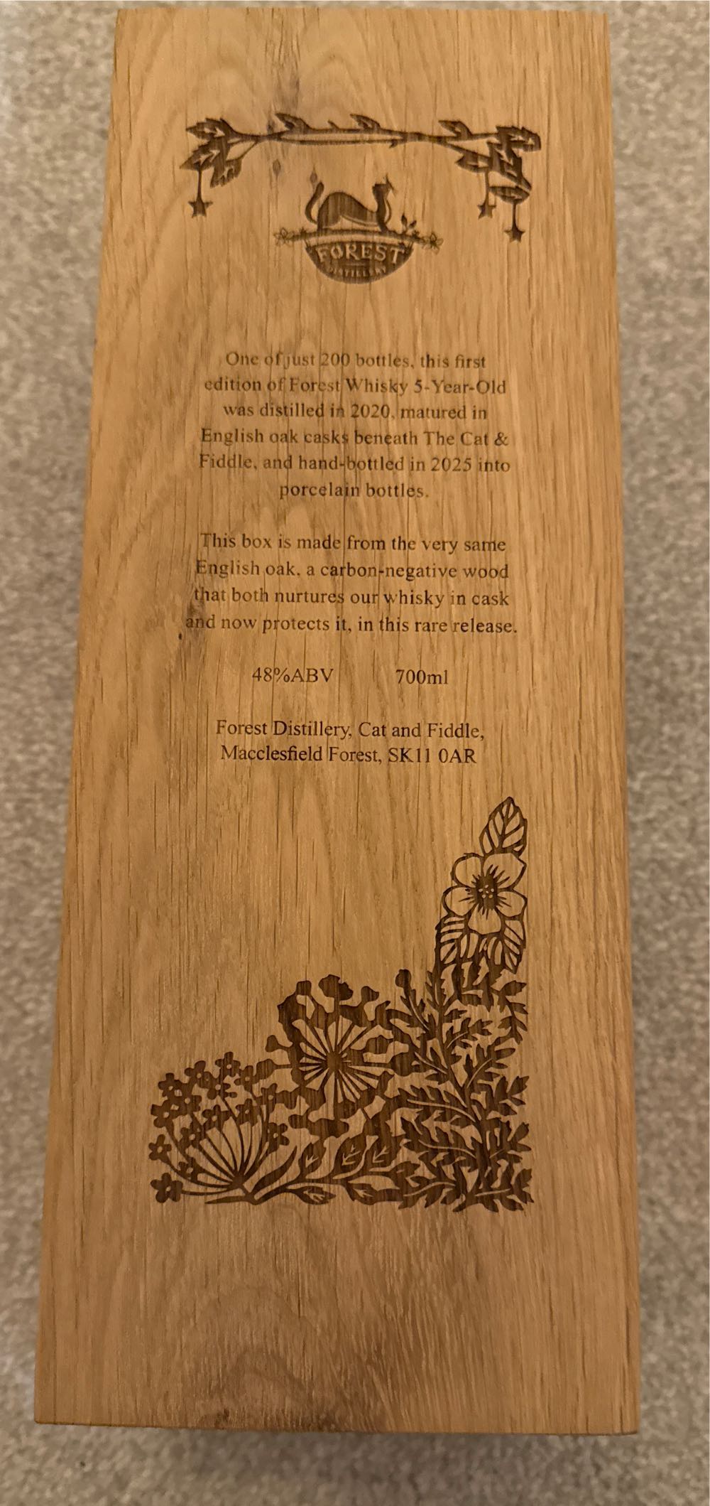 Forest Whisky 5 Year Old - Forest Distillery (70 cl) alcohol collectible - Main Image 4