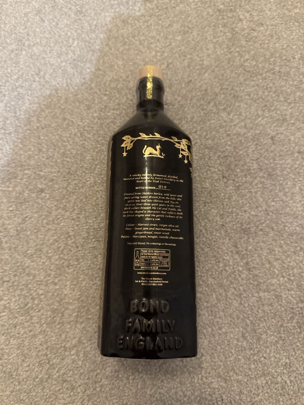 Forest Whisky 3 Year Old Single Malt English Whisky - The Forest Distillery (70 cl) alcohol collectible - Main Image 2