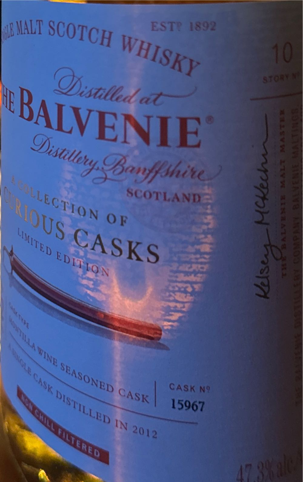 Balvenie 12 Year Old Collection Of Curious Casks Montilla Cask And Years Stories 70cl - Balvenie Distillery (700 mL) alcohol collectible [Barcode 5010327526386] - Main Image 2