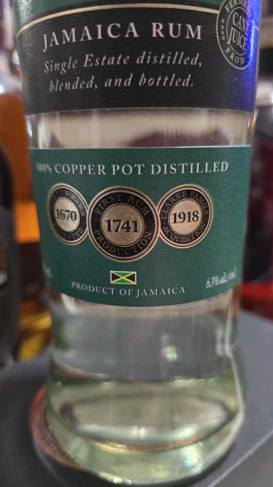 Worthy Park Overproof Jamaica White Rum - Worthy Park Estate (750 mL) alcohol collectible [Barcode 894108002598] - Main Image 3