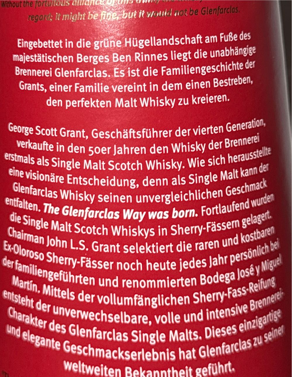 Glenfarclas The Trinity Vintage Series No. 1 - Glenfarclas Distillery (700 mL) alcohol collectible [Barcode 5018066240044] - Main Image 2