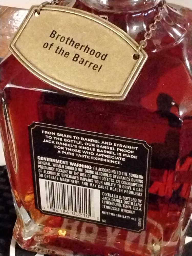 Botherhood of the Bottle Black Gold 4-30-19 - Jack Daniel Distillery (750 mL) alcohol collectible - Main Image 4
