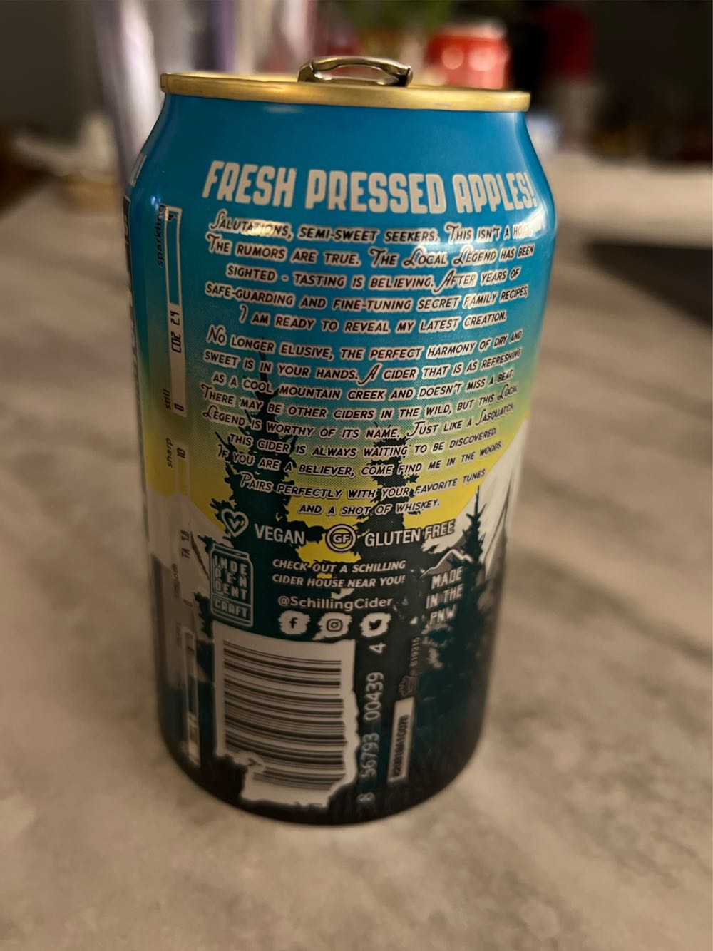 Local Legend - Schilling Hard Cider alcohol collectible - Main Image 3