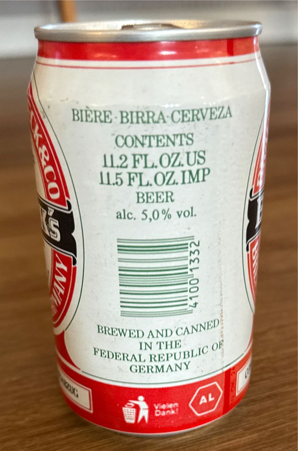 Beck’s Simplex Beer  alcohol collectible [Barcode 41001332] - Main Image 3