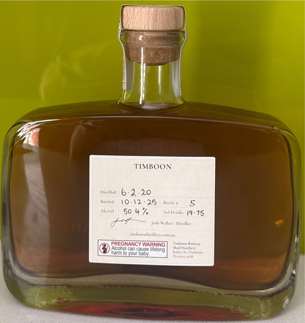 Timboon Hamsky - Timboon Distillery (500 mL) alcohol collectible - Main Image 2