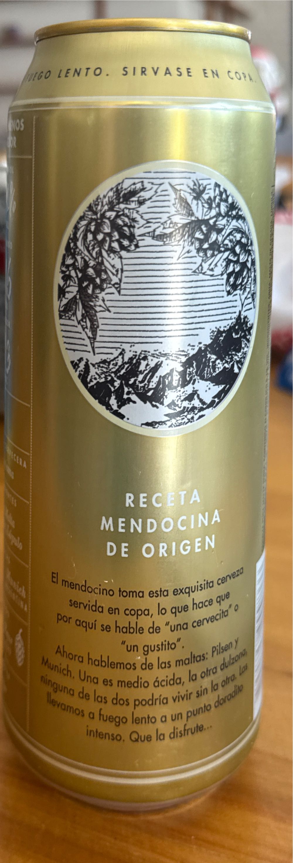 Andes Origen Rubia Lager  (473 mL) alcohol collectible [Barcode 7792798999866] - Main Image 2