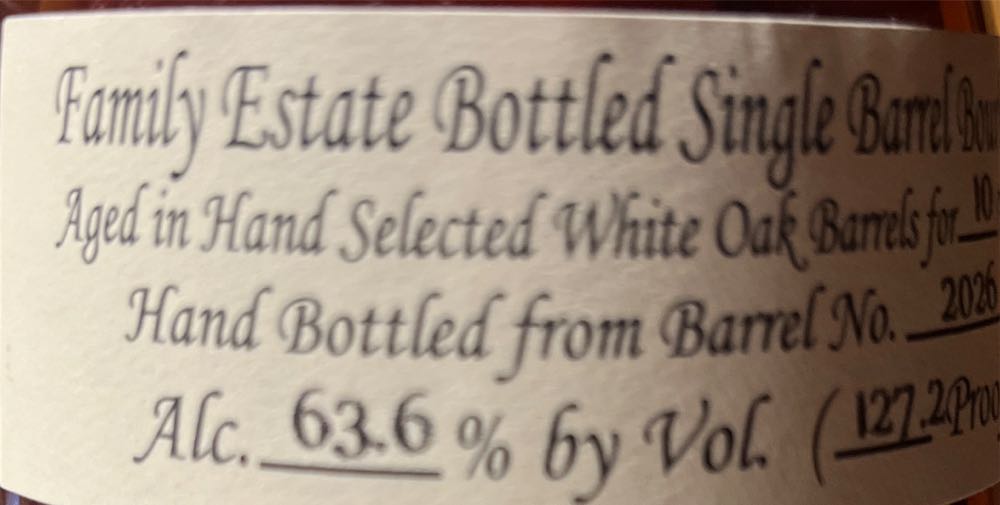 willett 10 year old barrel proof   alcohol collectible - Main Image 2