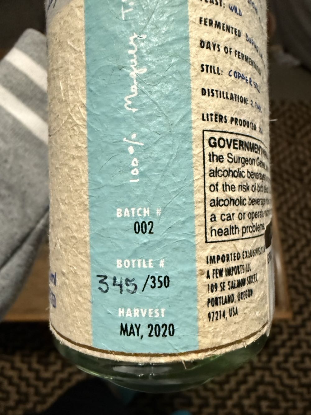 Mezcal Grulani Tobasiche - Leo Hernández - Grulani Mezcal (Maestro mezcalero: Leo Hernández) (750 ml) alcohol collectible [Barcode 2100008190361] - Main Image 3