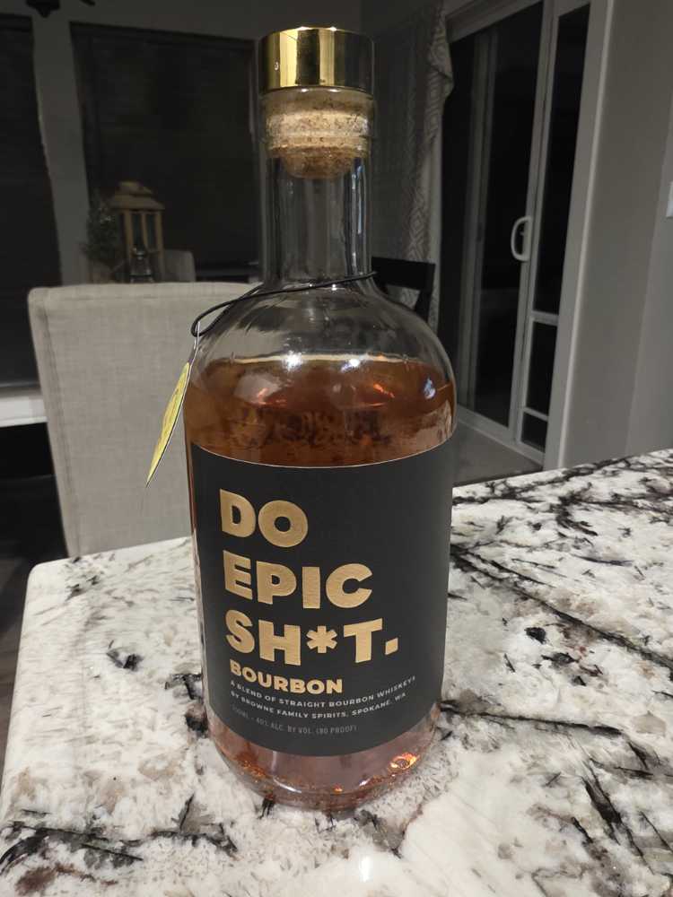 Browne Family Spirits Do Epic Sh*t Bourbon 750ml Blended Sheet1  alcohol collectible [Barcode 859597004485] - Main Image 2