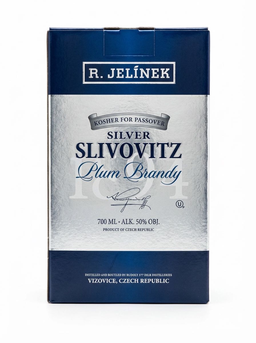 Silver Slivovitz Plum Brandy - R. Jelínek (Rudolf Jelínek a.s.) (700 ml) alcohol collectible [Barcode 736040005063] - Main Image 2