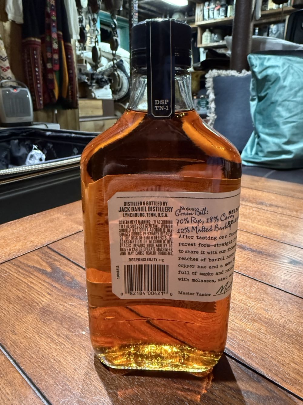 0 Tester Barrel Proof Rye 2019 - Jack Daniel’s Distillery, Lynchburg, TN (375 mL) alcohol collectible - Main Image 3