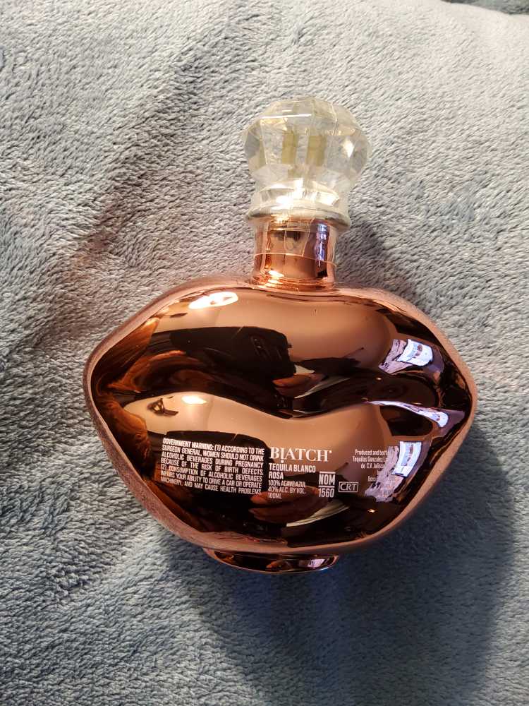 Biatch Rosa Blanco Tequila - Tequilas Gonzalez Lara S. A. (50 mL) alcohol collectible [Barcode 810098405348] - Main Image 2