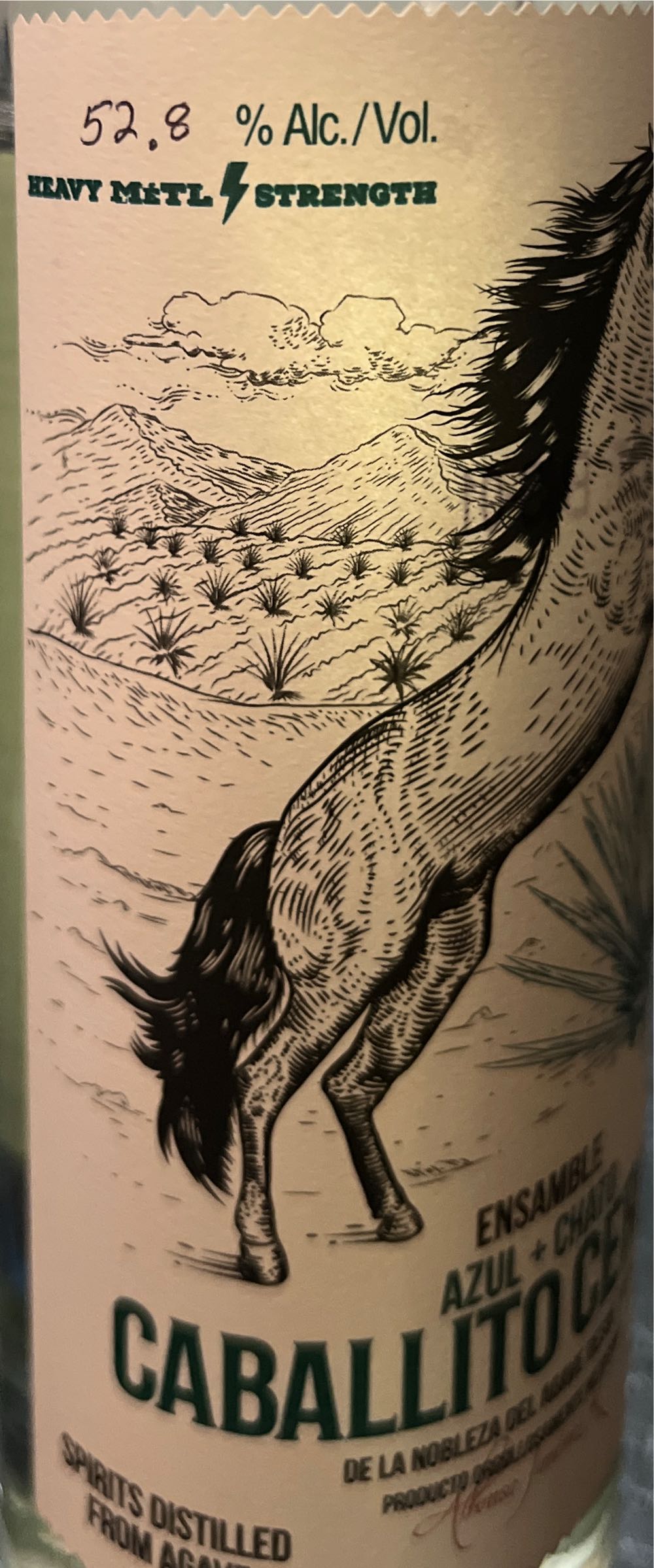 Caballito Cerrero Ensamble Azul + Chato Blanco - Caballito Cerrero (750 mL) alcohol collectible [Barcode 850016427434] - Main Image 4