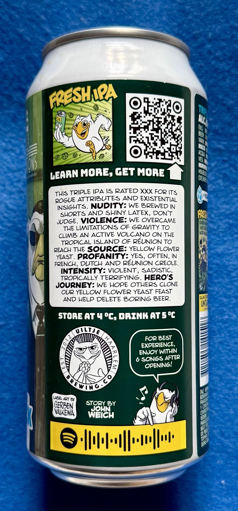 Mr. Anderson, Wecome Back - Uiltje Brewing Company (440 mL) alcohol collectible [Barcode 8721055141518] - Main Image 4